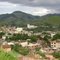 Vista panoramica da cidade de São João do Orente MG, morro da Copasa