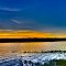 Foto Panoramica do pôr do sol no lago - Panoramic Sunset on the lake, Mato Grosso #sc
