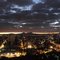 Vista da cidade ao amanhecer e no fundo a Serra do Curral - Belo Horizonte - Minas Gerais - Brasil