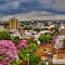 Vista da Avenida Weimar Gonçalves Torres em HDR, Dourados, Mato Grosso do Sul, Brasil